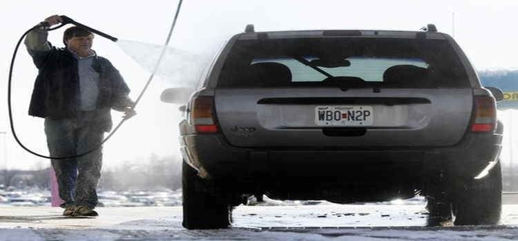 Winter car wash